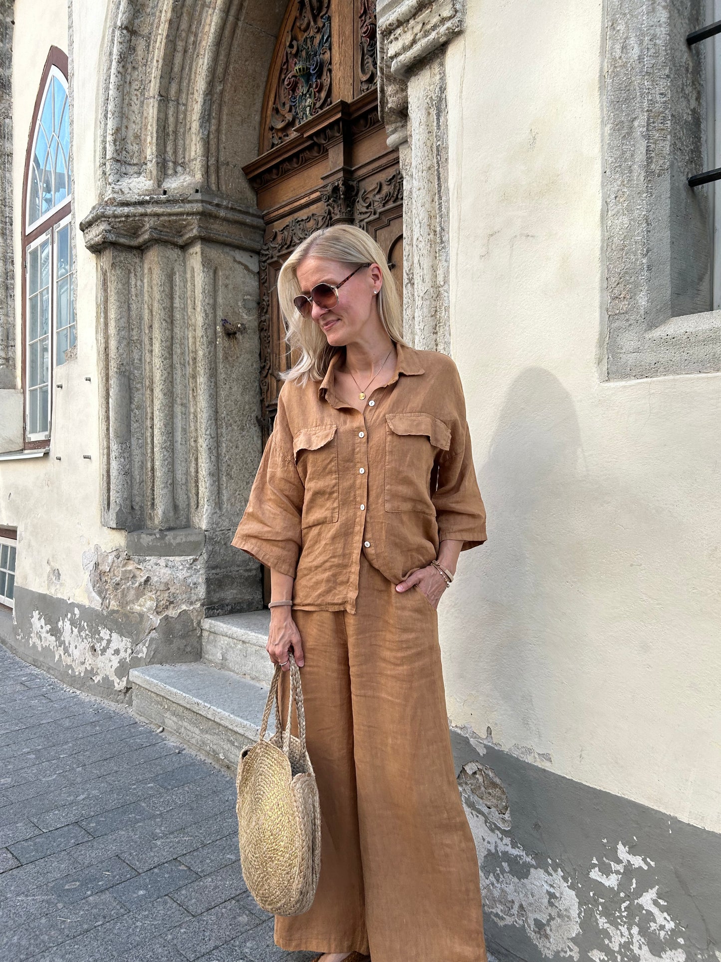 Briona -blouse, caramel