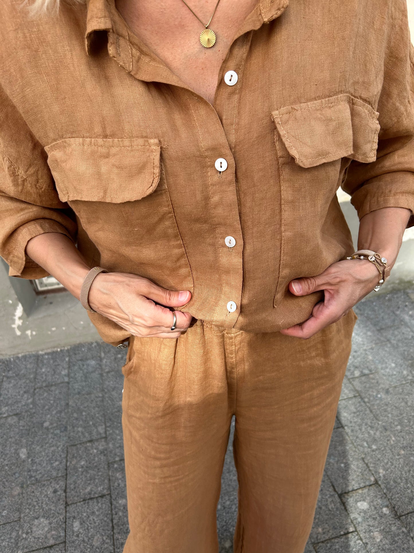 Briona -blouse, caramel