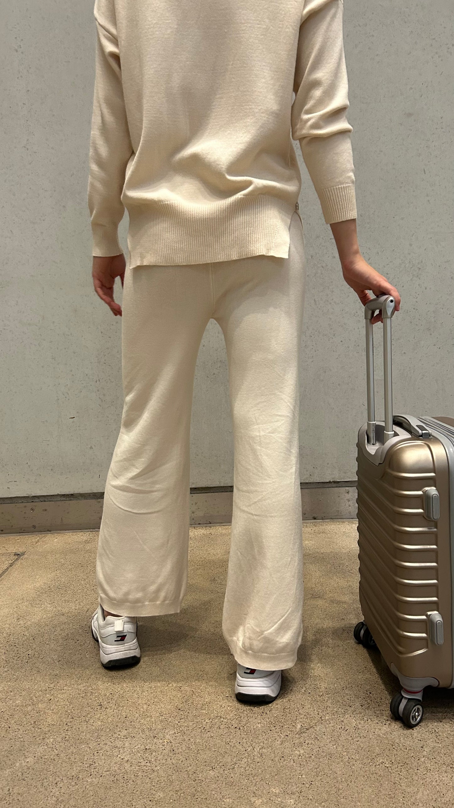 Selene -knit trousers, vanilla