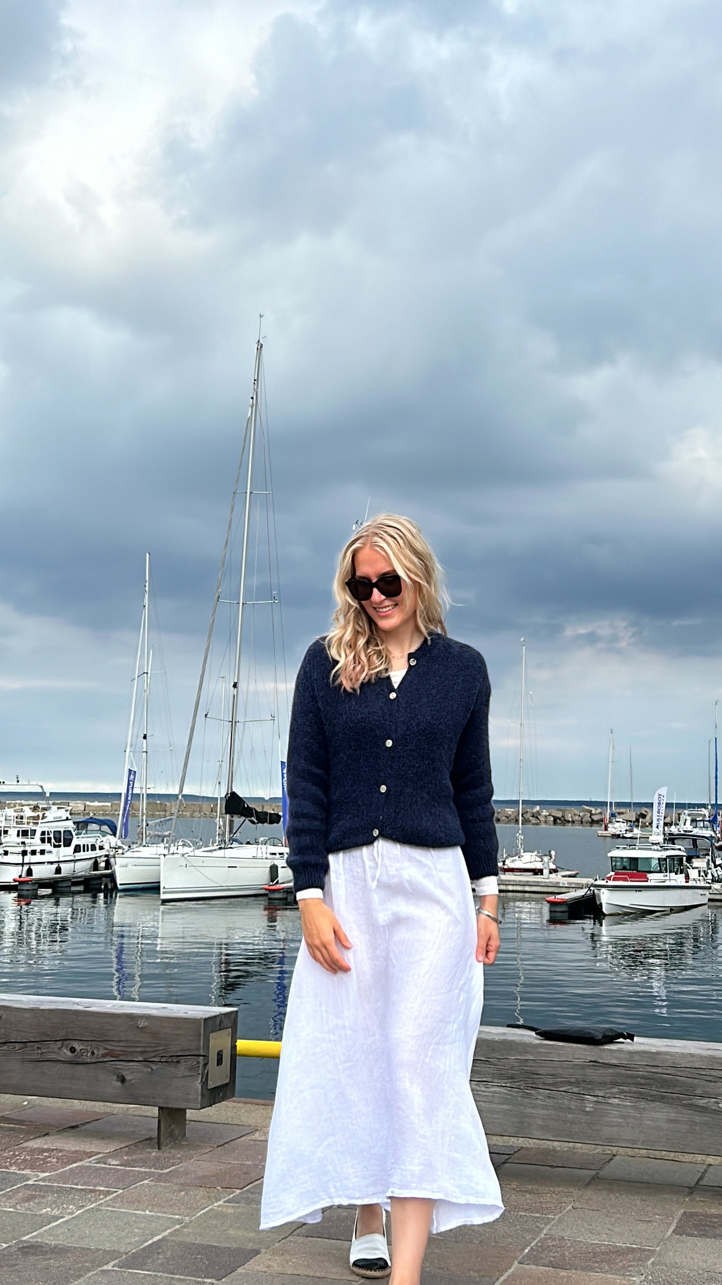Lia -cardigan, marine