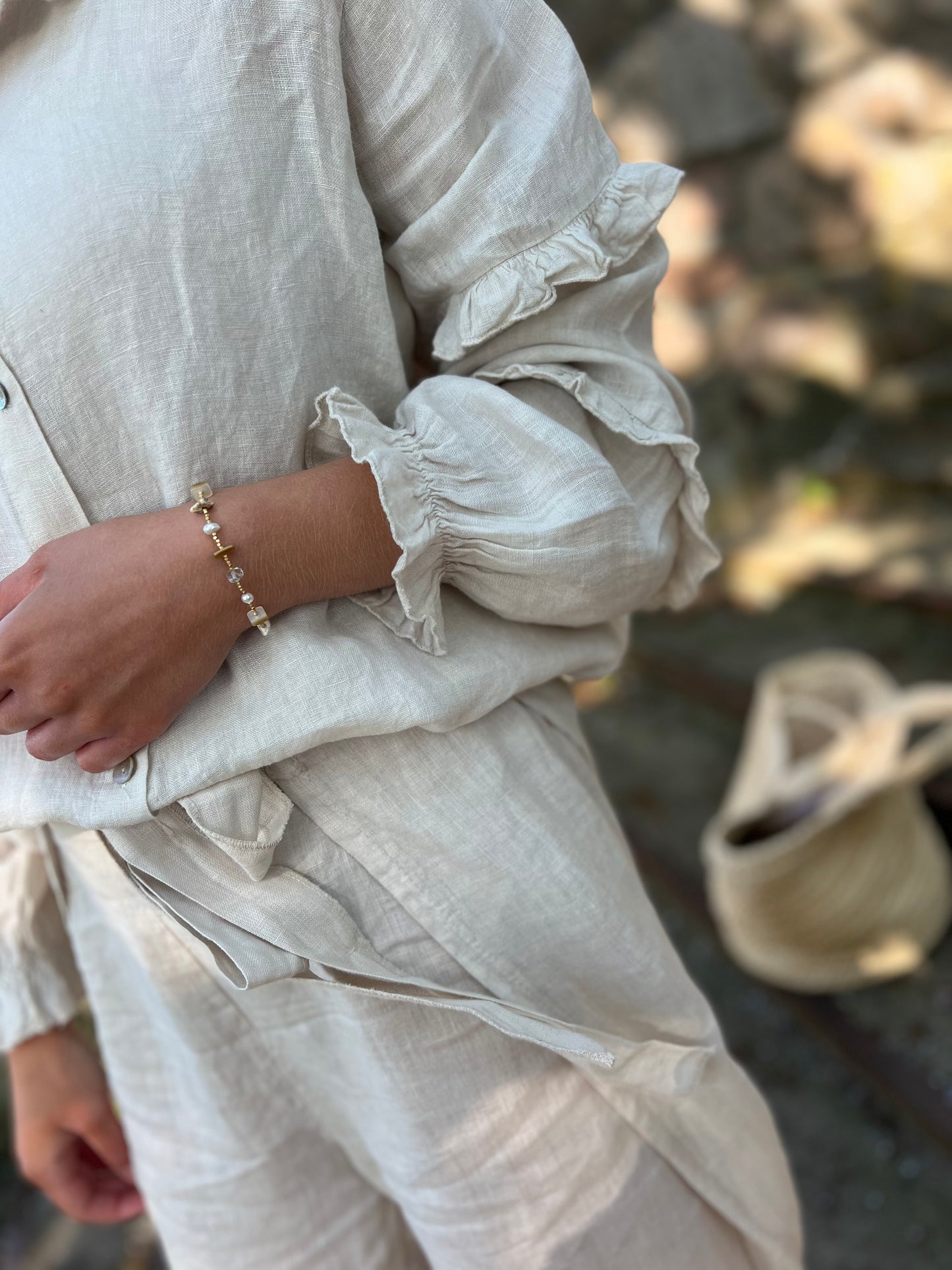 Cassia -blouse, light sand