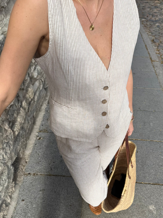 Elaine - vest, beige