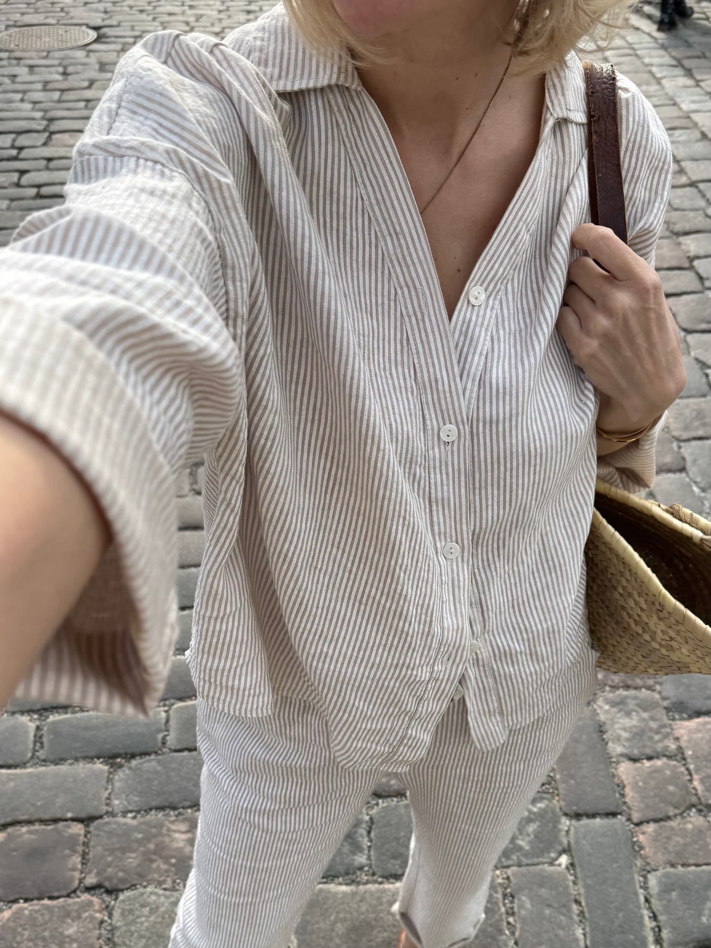 Elaine - blouse, beige