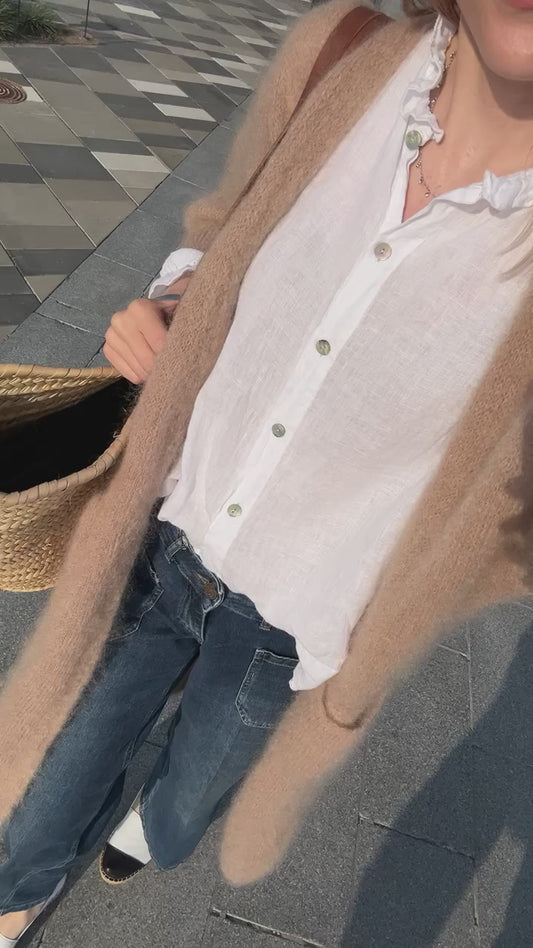 Yianna -cardigan, caramel