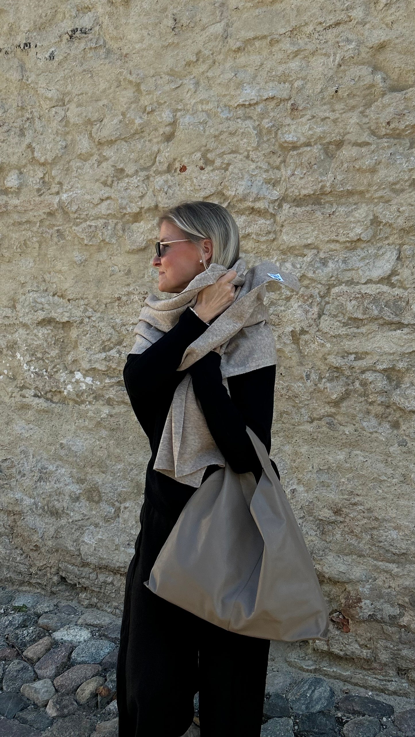 Effie, -scarf, melange beige
