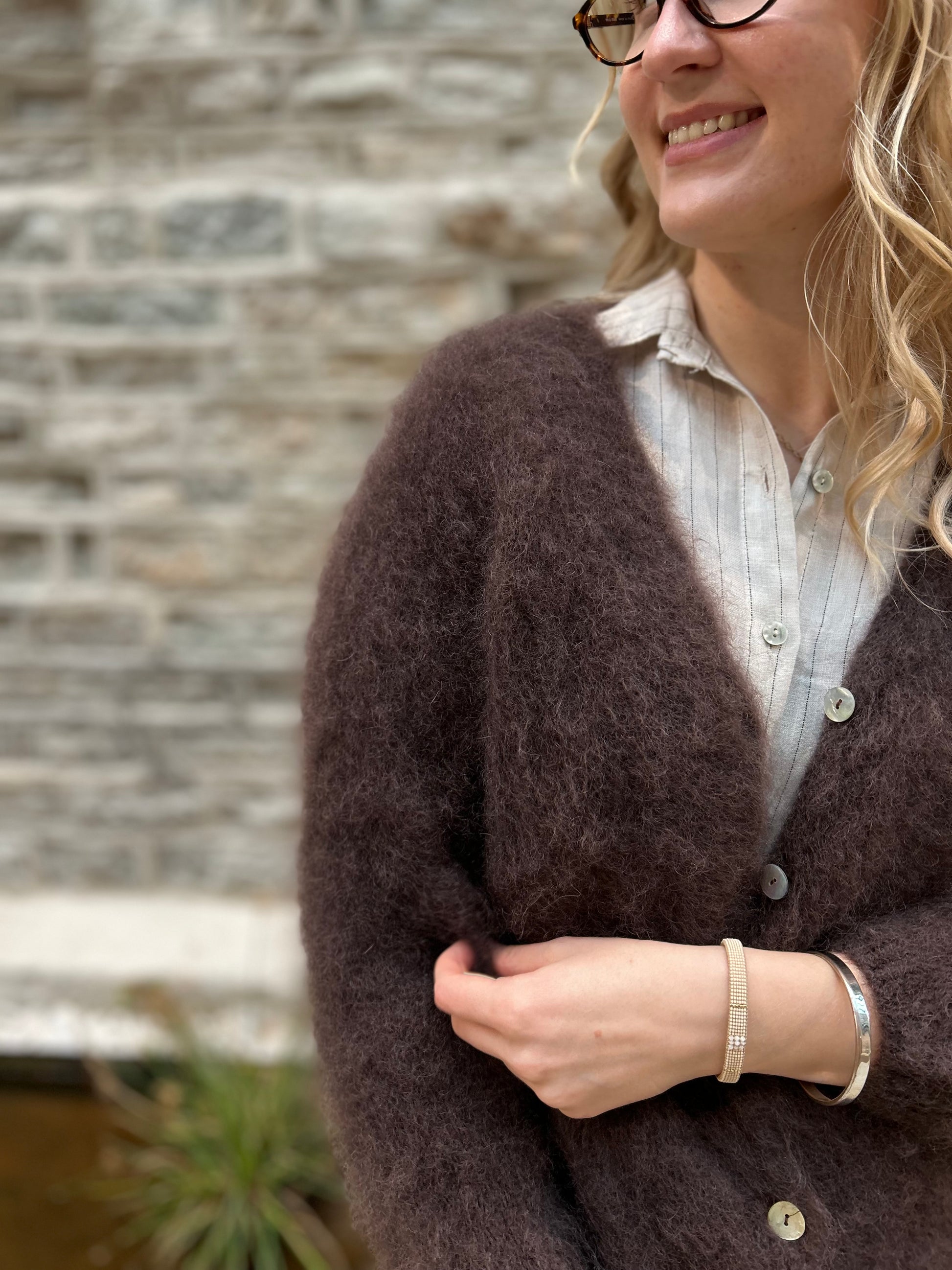 Close-up shot of fluffy kid mohair