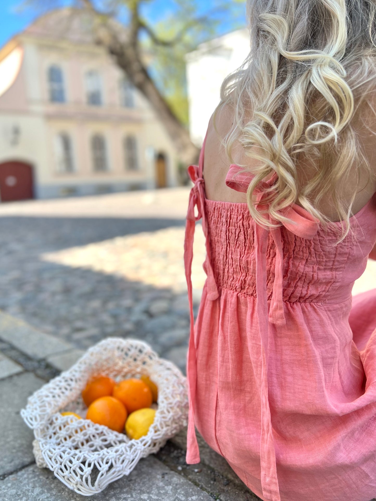 Eleni -dress, rose blush