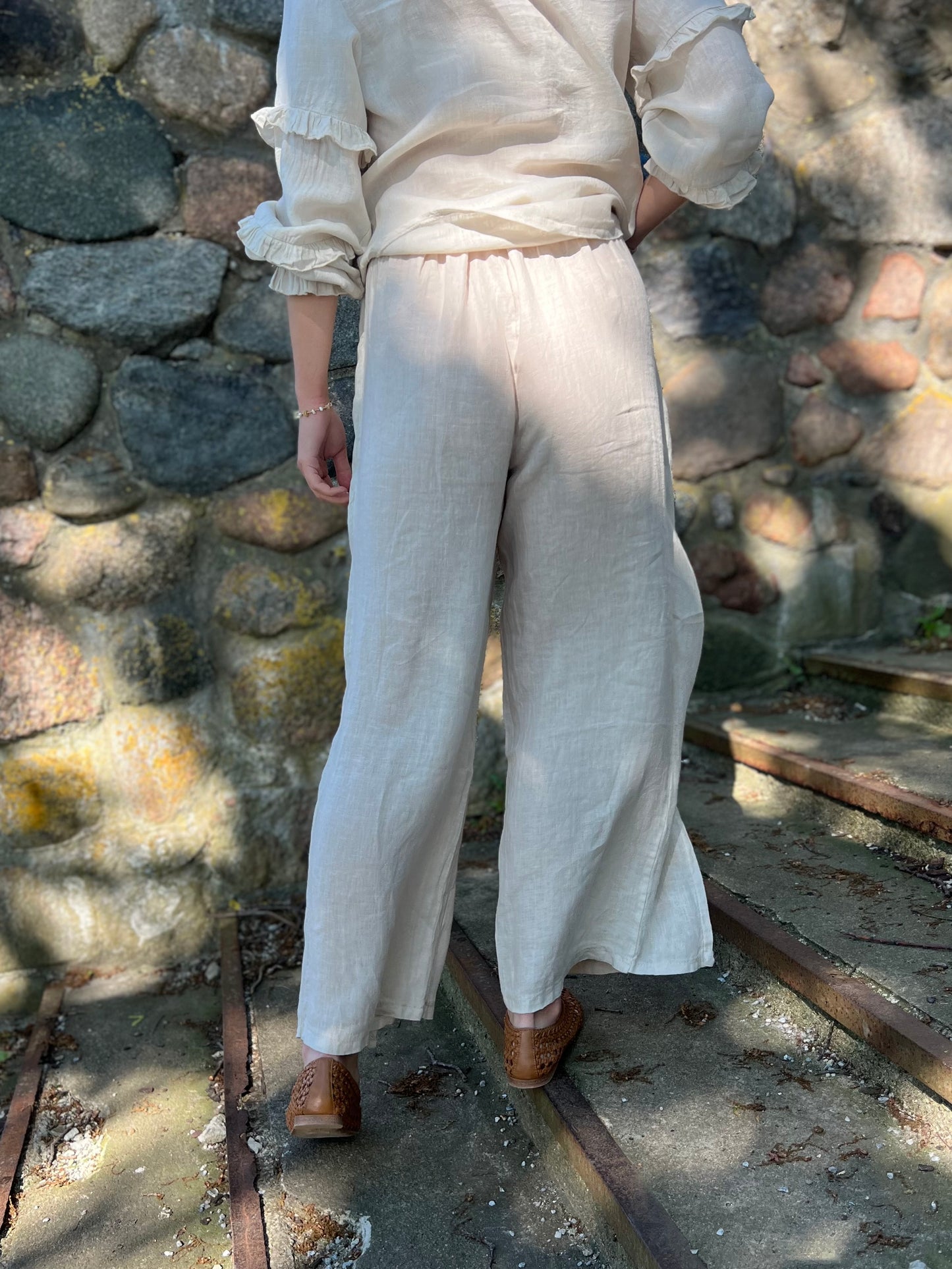 Zia -linen pants, light sand