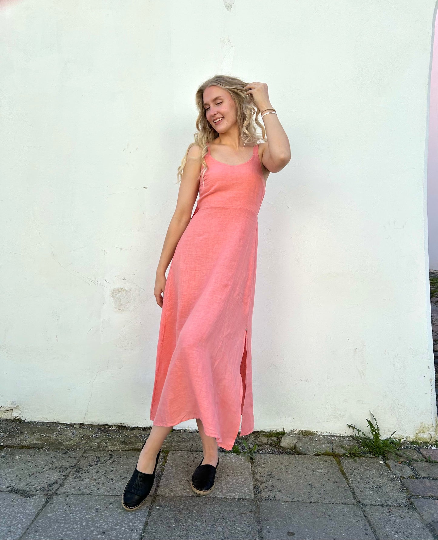 Eleni -dress, rose blush