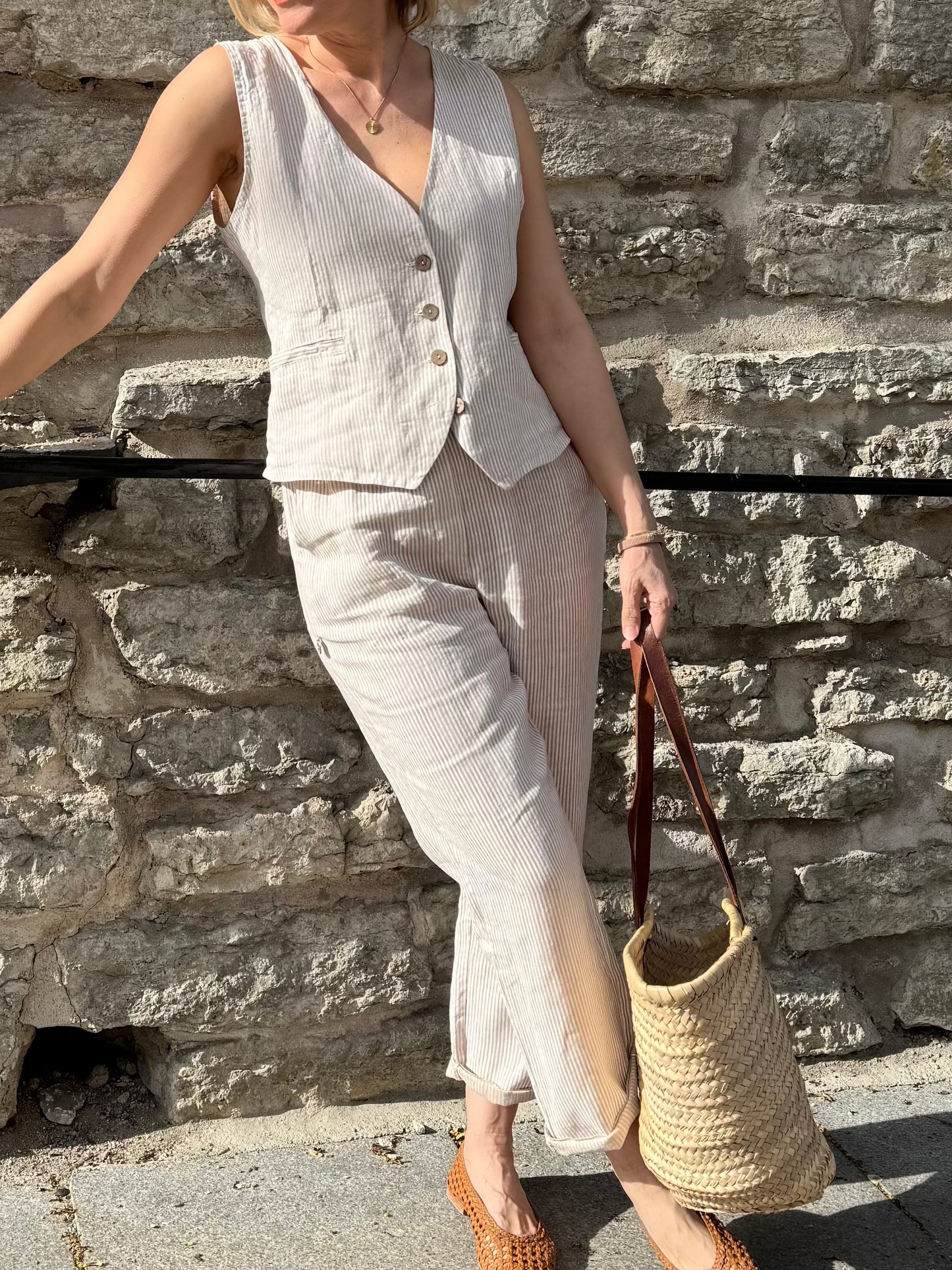 Elaine - vest, beige