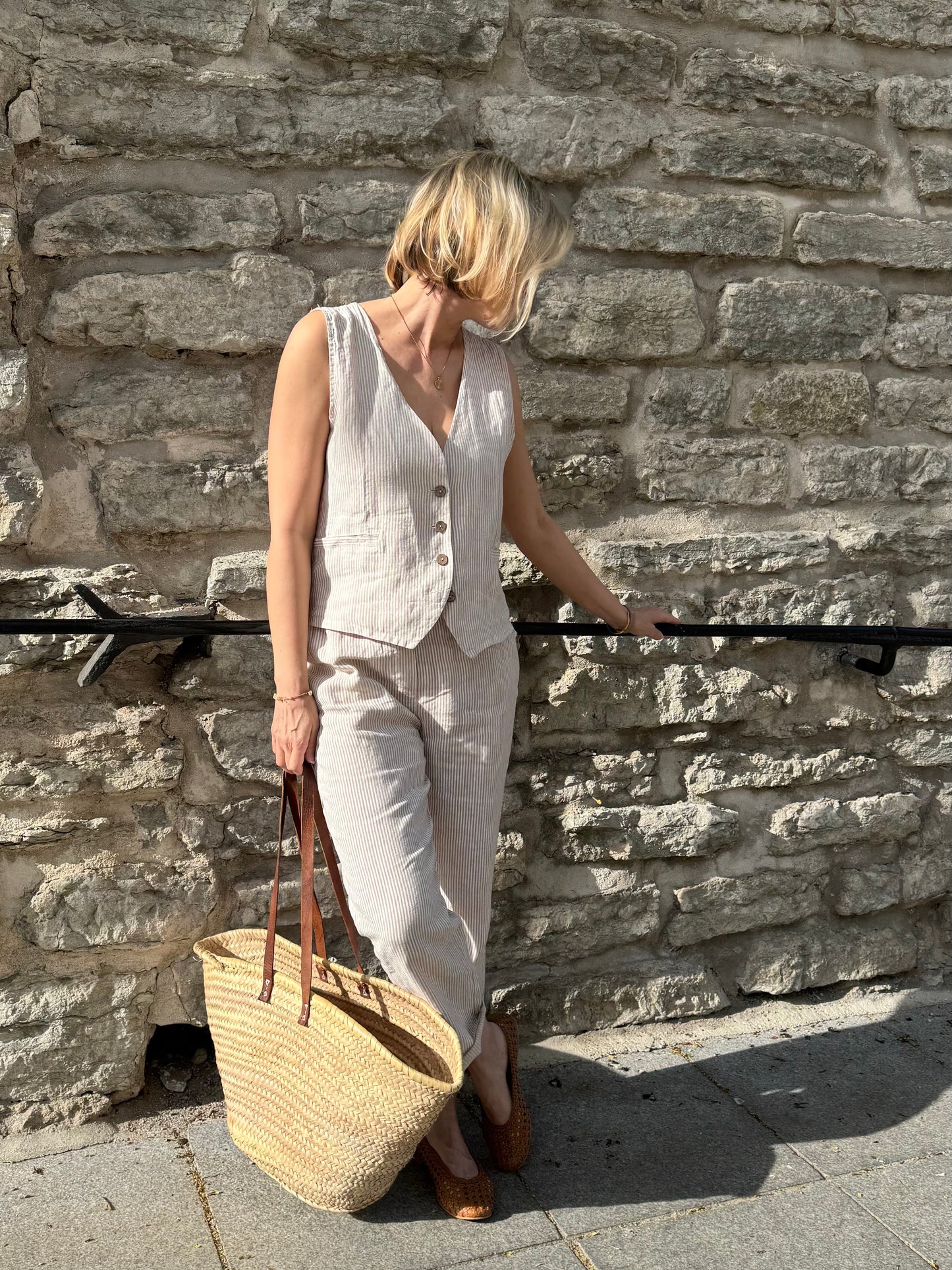 Elaine - vest, beige