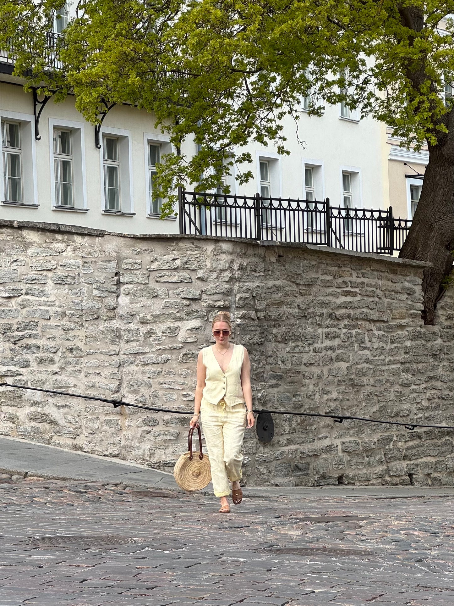 Elaine -pants, butter yellow